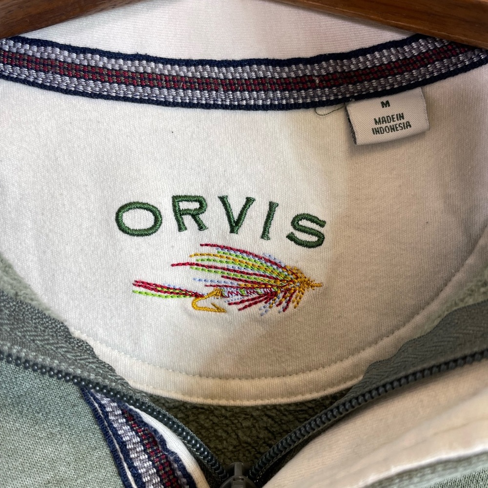 Men’s Orvis Half Zip Up Sweatshirt - Picture 6 of 8